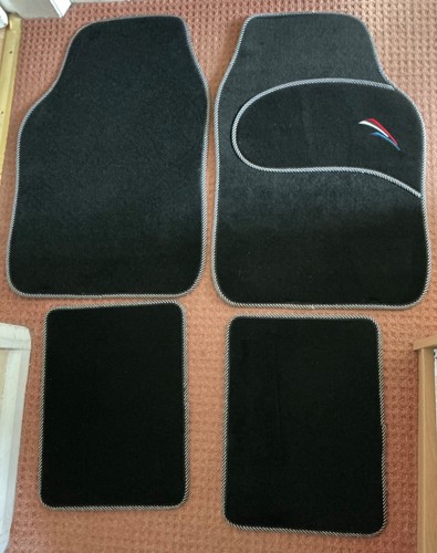 Set car mats - x, black
