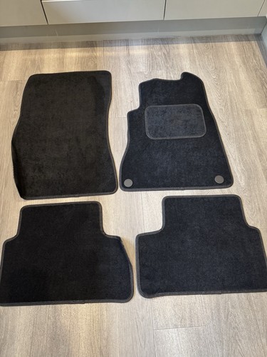 Genuine black velour carpet - genuine,